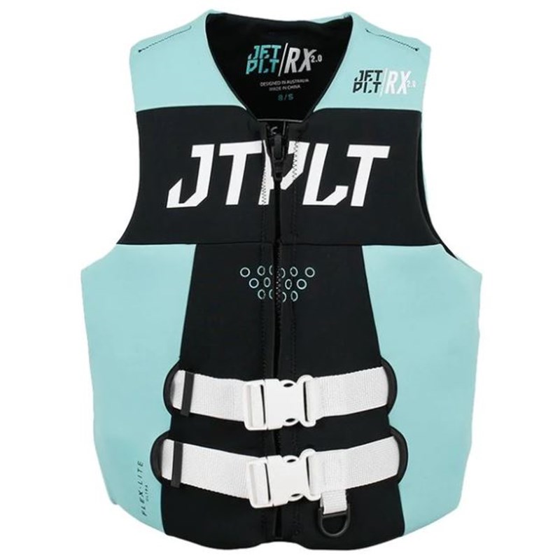 RX F/E NEO ISO 50N VEST wms. BLACK/TEAL, XL/14