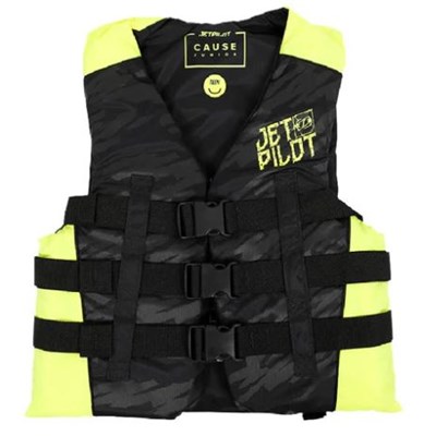 Cause Kids ISO 50N Nylon Vest Black/Yellow, 152 cm / 10 Year