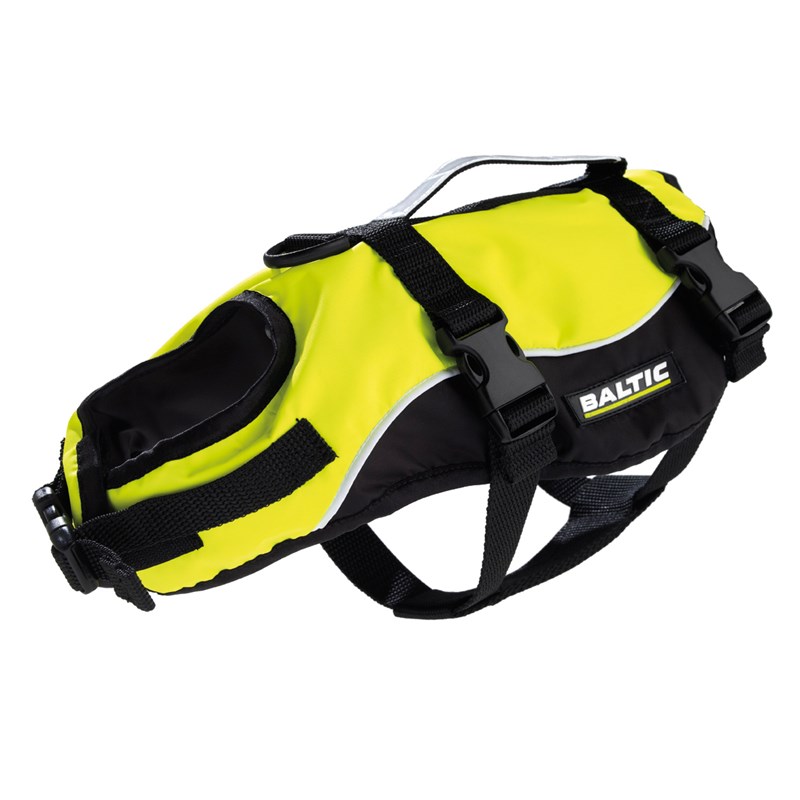 Baltic Maja kissan kelluntaliivi UV-keltainen/musta S 0-3kg