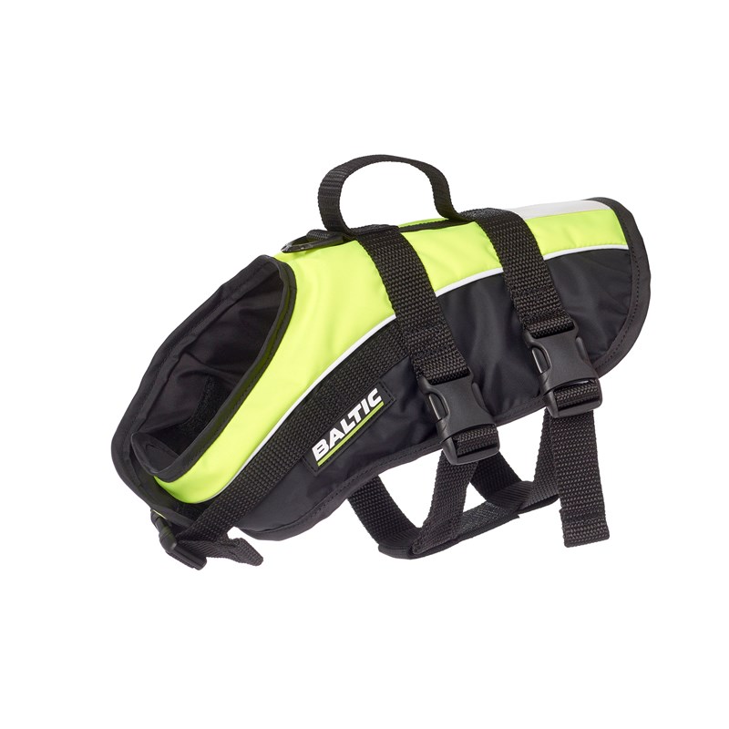 Baltic Mascot koiran kelluntaliivi UV-keltainen/musta S 3-8kg