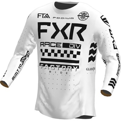 Yth Podium MX Jersey White S