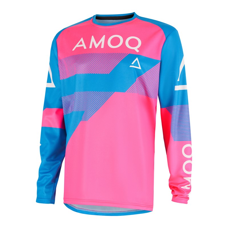 AMOQ Ascent Strive V2 Ajopaita Vaaleansininen-Pinkki 3XL