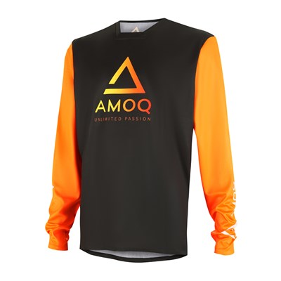 AMOQ Ascent Comp Ajopaita Musta-Oranssi XS