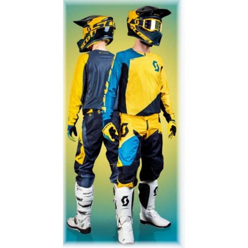 SCOTT Jersey 450 Angled vaal.sininen/keltainen M