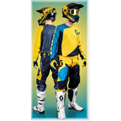 SCOTT Jersey 450 Angled vaal.sininen/keltainen M