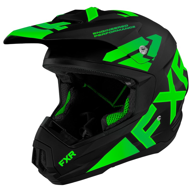 Torque Team Helmet L Black/Lime