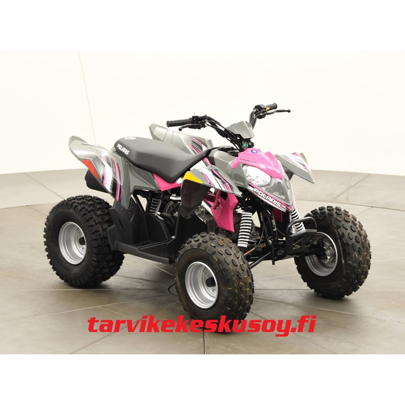 Polaris Outlaw 110 Avalanche Grey/Pink Power nuorten mönkijä
