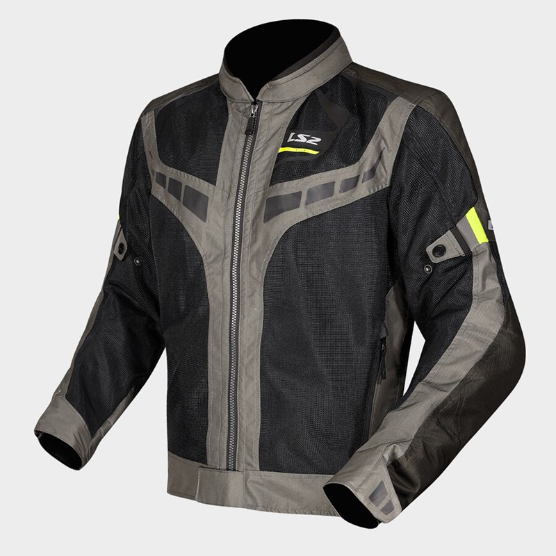 LS2 GARDA AIR MAN JACKET GREEN BLACK H-V YELLOW XXL