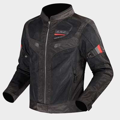 LS2 GARDA AIR MAN JACKET BLACK RED S