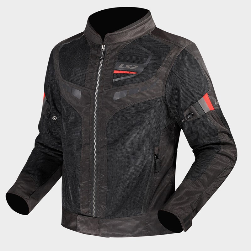 LS2 GARDA AIR MAN JACKET BLACK RED M