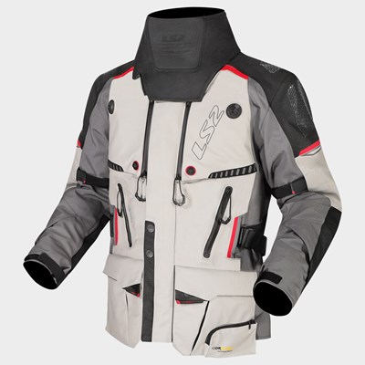 LS2 APOLLO MAN JACKET GREY BLACK RED XXL