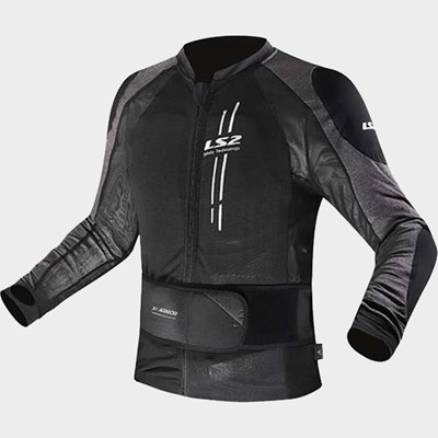 LS2 X-ARMOR MAN JACKET BLACK SILVER 2XL