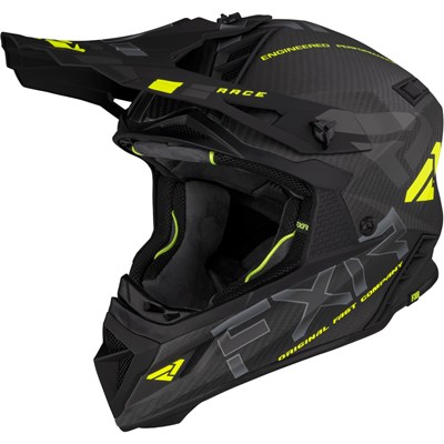 Helium Carbon Helmet w/ D-Ring S Hi Vis/Charcoal