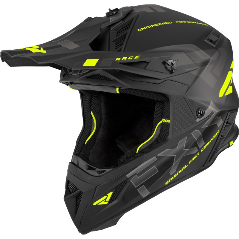 Helium Race Div Helmet w/ Quick-Release Buckle XS Black/Hi V