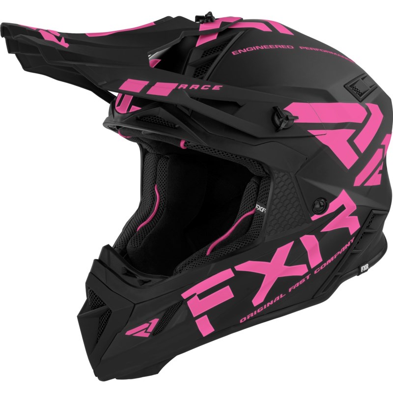 Helium Race Div Helmet w/ Quick-Release Buckle XS Black/Elec