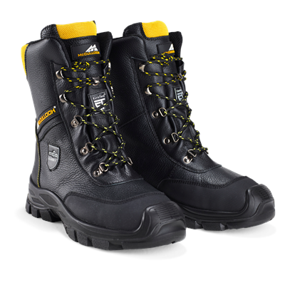 Leather Boots with Saw Protection