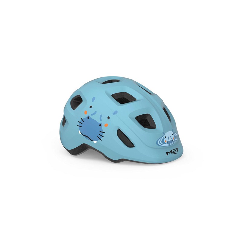 MET Hooray Pyöräilykypärä XS (46-52 cm), Pale Blue Hippo/Glossy