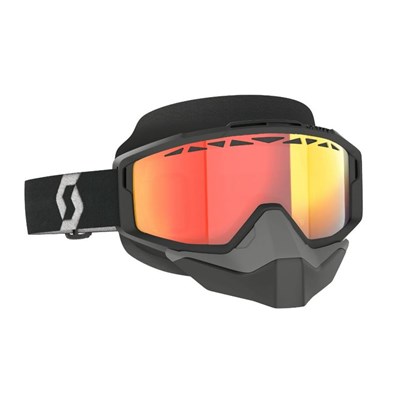 Scott Goggle Split OTG Snow Cross LS black/white / light sensitive red chrome