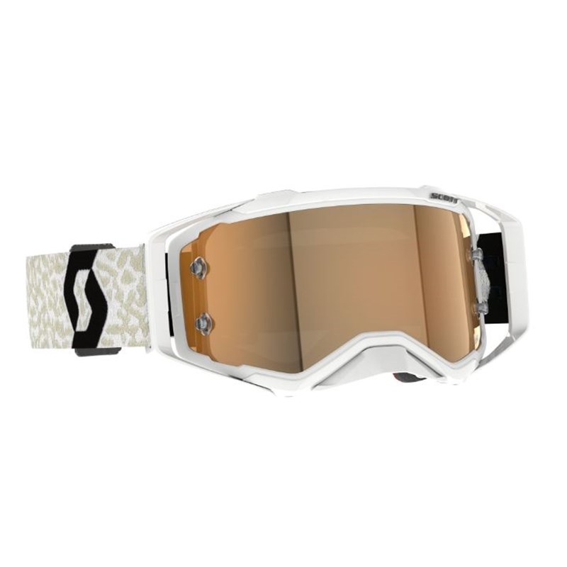 Scott Goggle Prospect AMP white/black gold chrome works