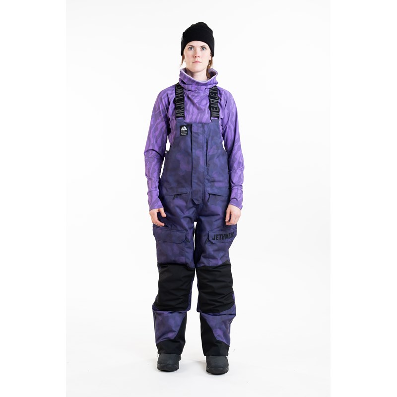 W's Treeline Bib Pant - Purple TieDye - 60g -4XL
