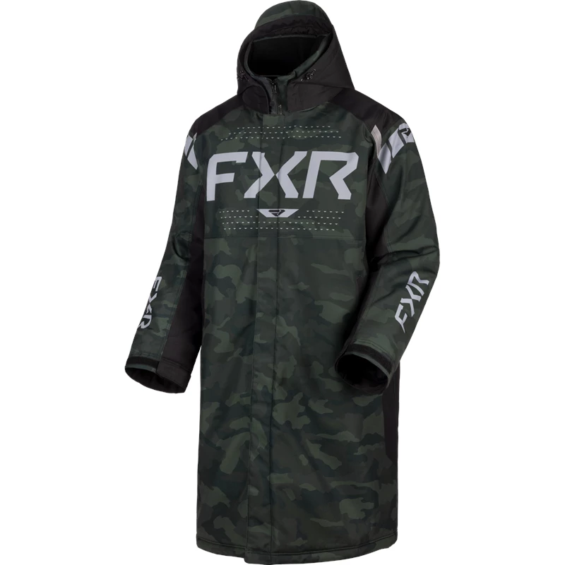 M WARM-UP COAT 26 ARMY CAMO/TITANIUM XXS