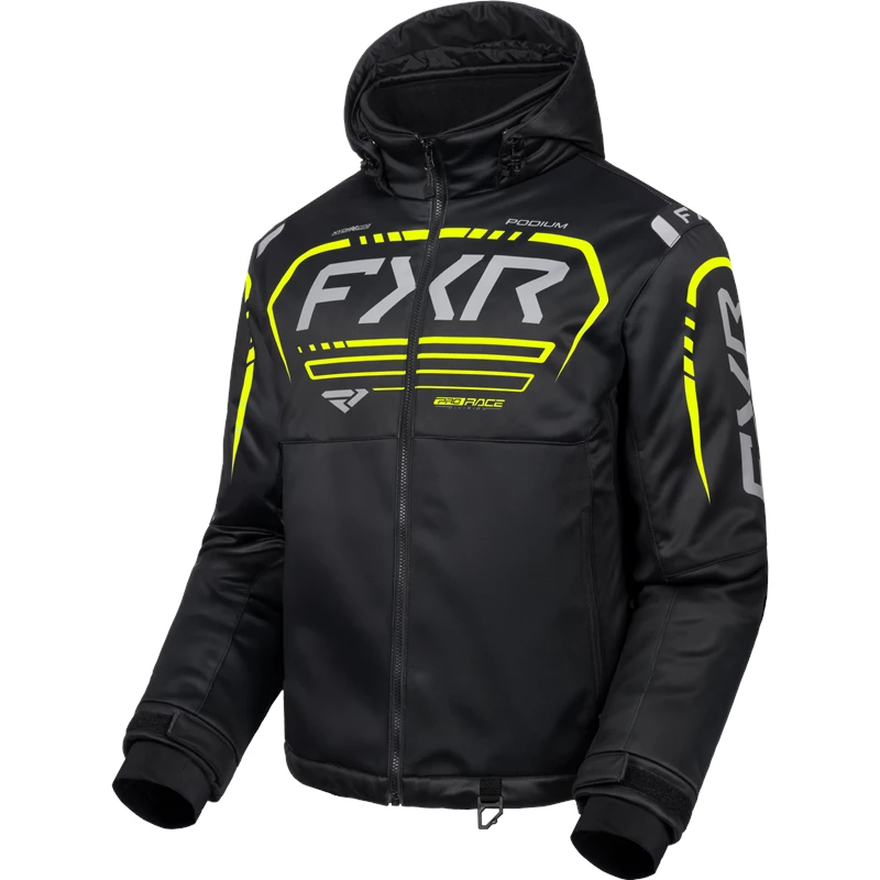 M PODIUM JACKET 26 BLACK/HIVIS 3XL