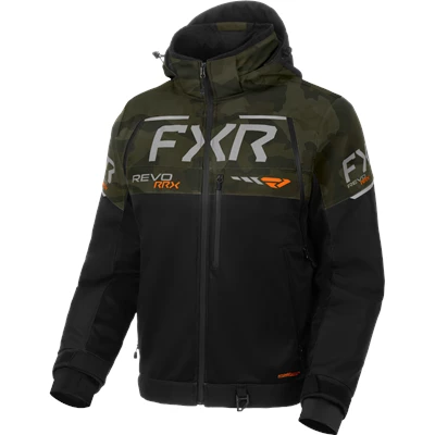 M REVO RRX JACKET 26 BLACK/ARMY CAMO/ORANGE M