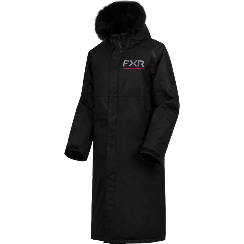 W WARM-UP COAT 26 BLACK/RAZZ M