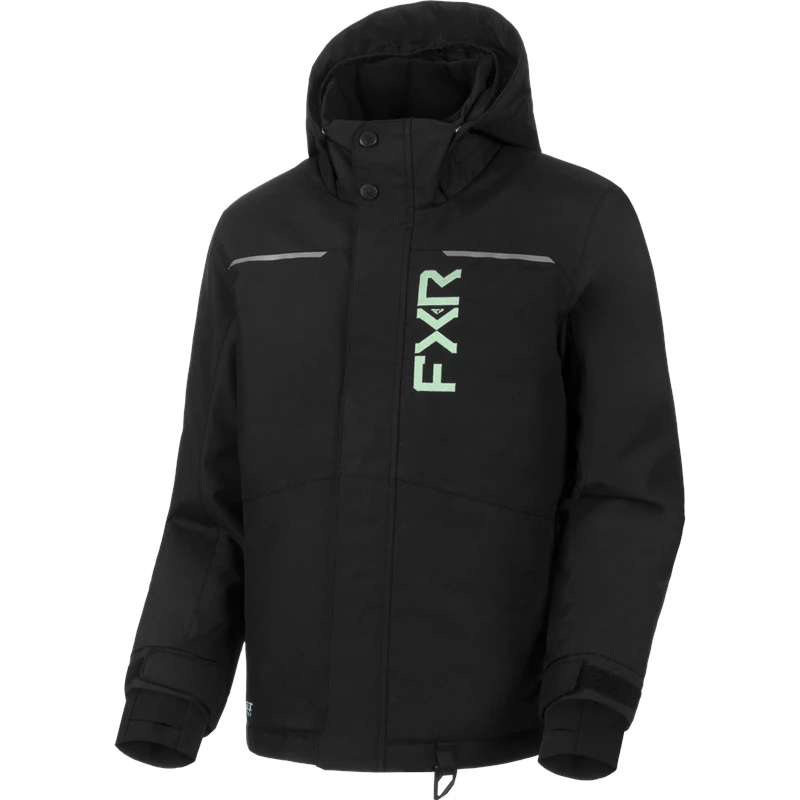 YTH KICKER JACKET 26 BLACK/LT. SAGE 14