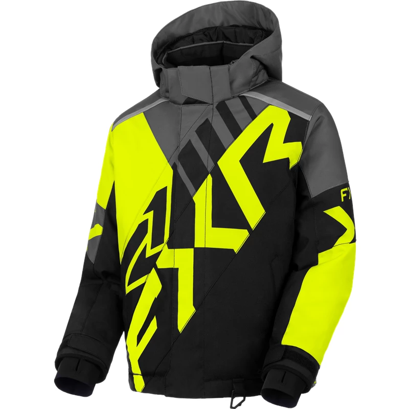 YTH COLD CROSS CX JACKET 26 HIVIS/BLACK/CHARCOAL 16