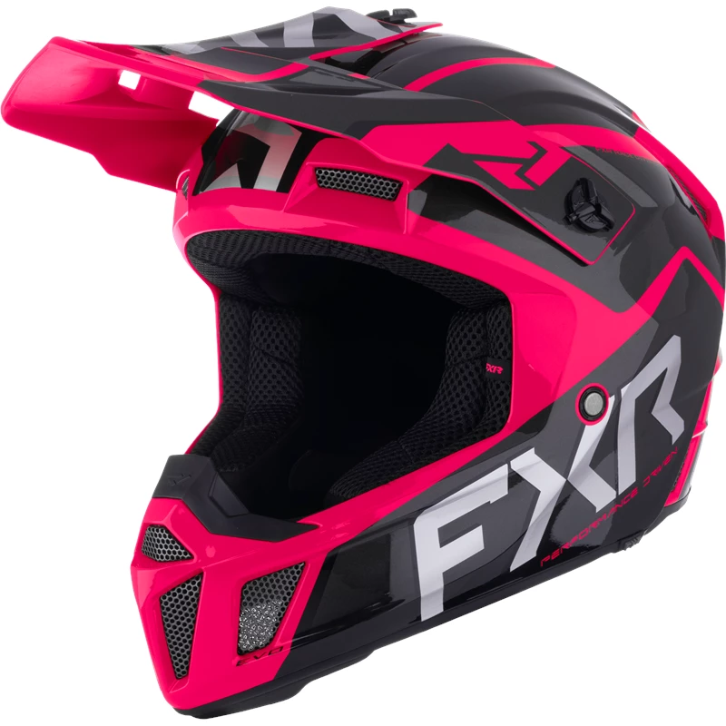 YOUTH CLUTCH EVO HELMET 26 BLACK/RAZZ M