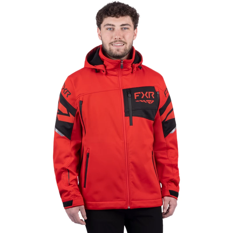 M ASCEND SOFTSHELL JACKET 26 RED/BLACK 5XL