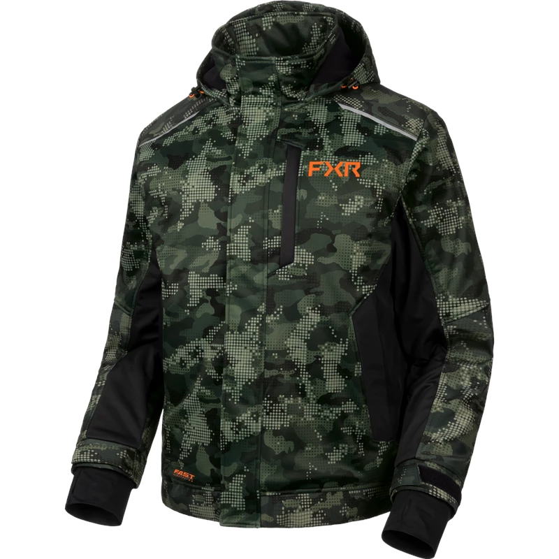 M EVOLUTION FAST TECH SHELL JACKET 26 OLIVE DRIFT CAMO 5XL