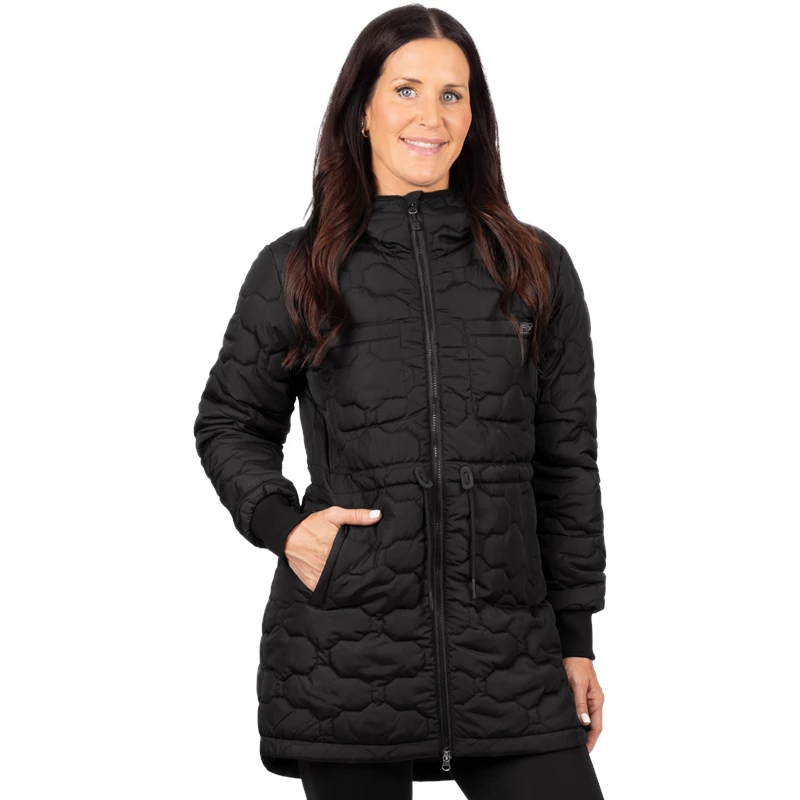 W ISLA QUILTED JACKET 26 BLACK XS
