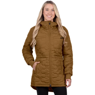 W ISLA QUILTED JACKET 26 COPPER XL