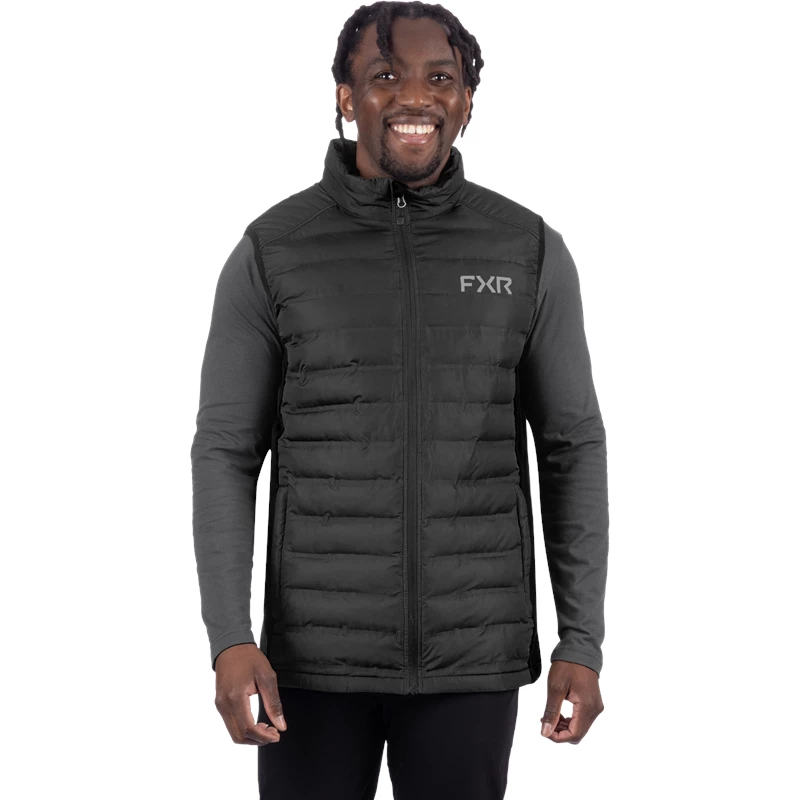 M PODIUM HYBRID QUILTED VEST 26 BLACK XL