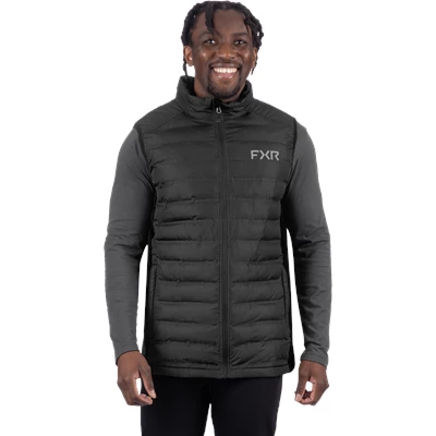 M PODIUM HYBRID QUILTED VEST 26 BLACK XL