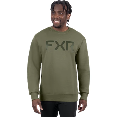 M CORE COTTON CREWNECK SWEATSHIRT 26 MOSS XS