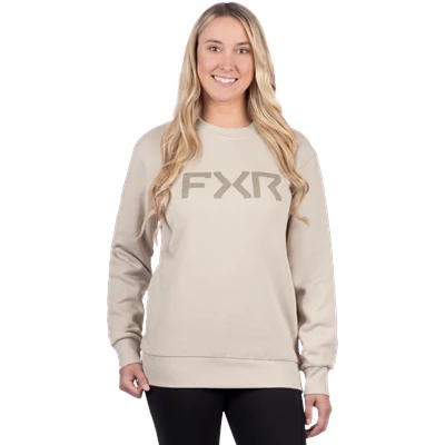 W CORE COTTON CREWNECK SWEATSHIRT 26 SAND 2XL