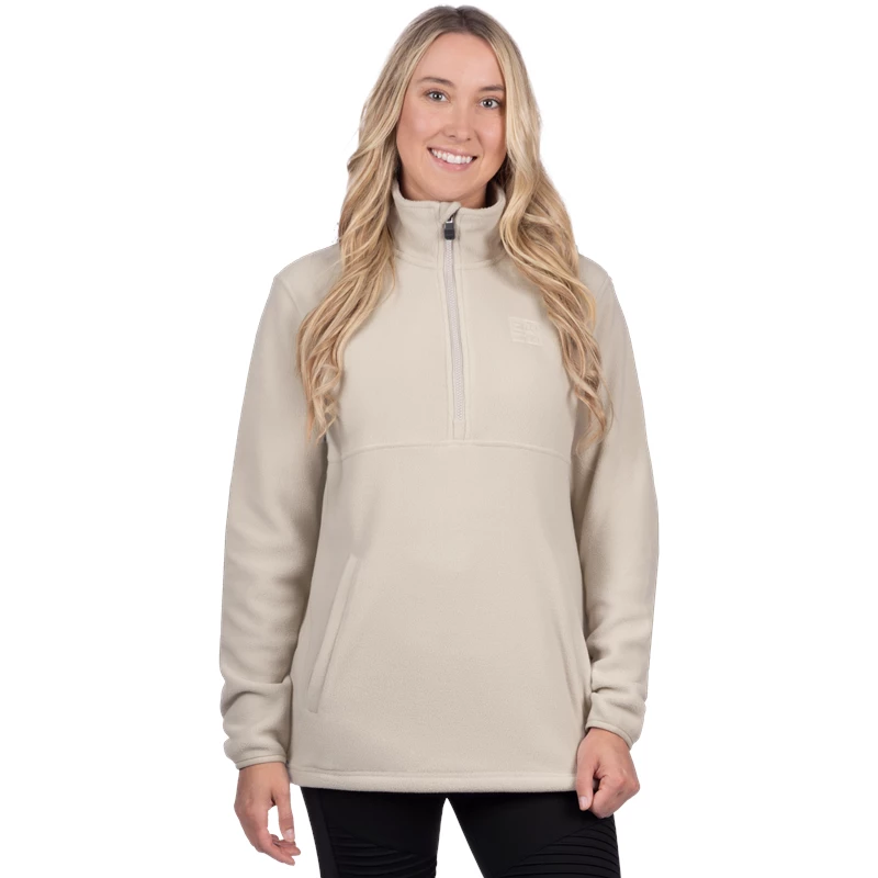W ASPEN 1/4 ZIP FLEECE 26 SAND 3XL