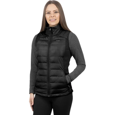 W PHOENIX QUILTED VEST 26 BLACK XS