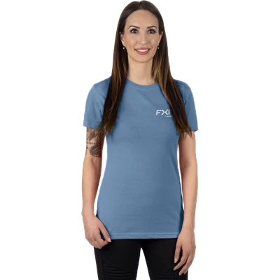 W ELEVATE PREMIUM T-SHIRT 26 ELEMENT BLUE/GREY XS