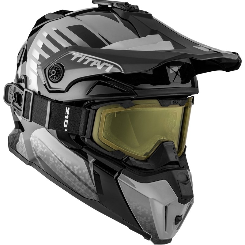 CKX Kypärä + Goggles TITAN Avid Harmaa S