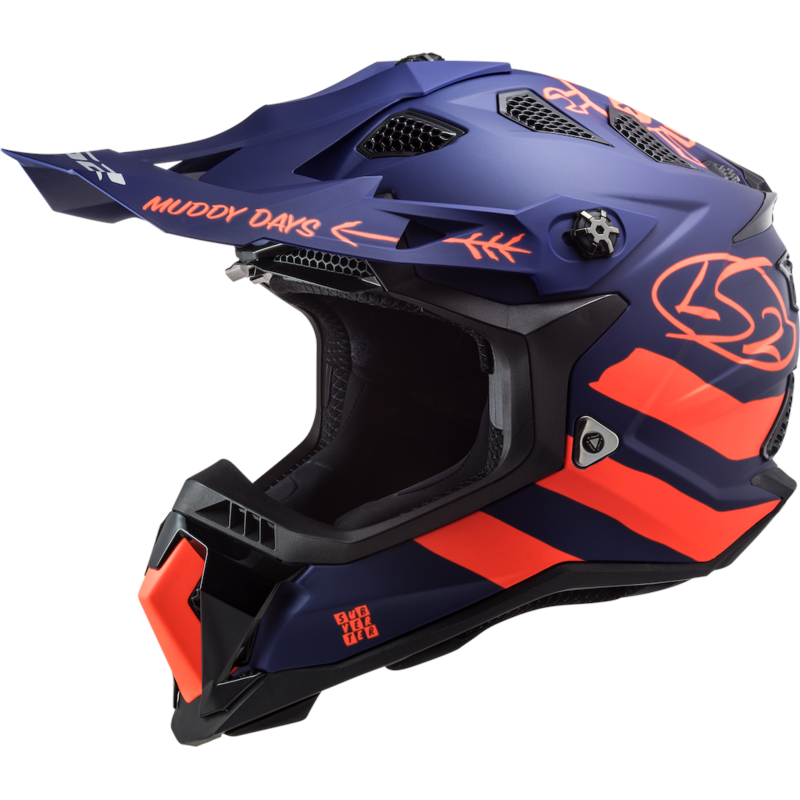 LS2 Kypärä MX700 Subverter Cargo Matt Blue/Fluo Orange M
