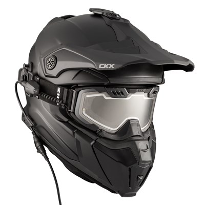 CKX Kypärä + Lasit Sähkölinssillä TITAN Mattamusta 2XL