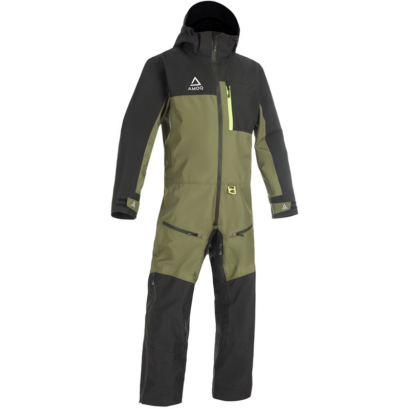 AMOQ Dynamic Haalari, Musta/Vihreä/Hivis
