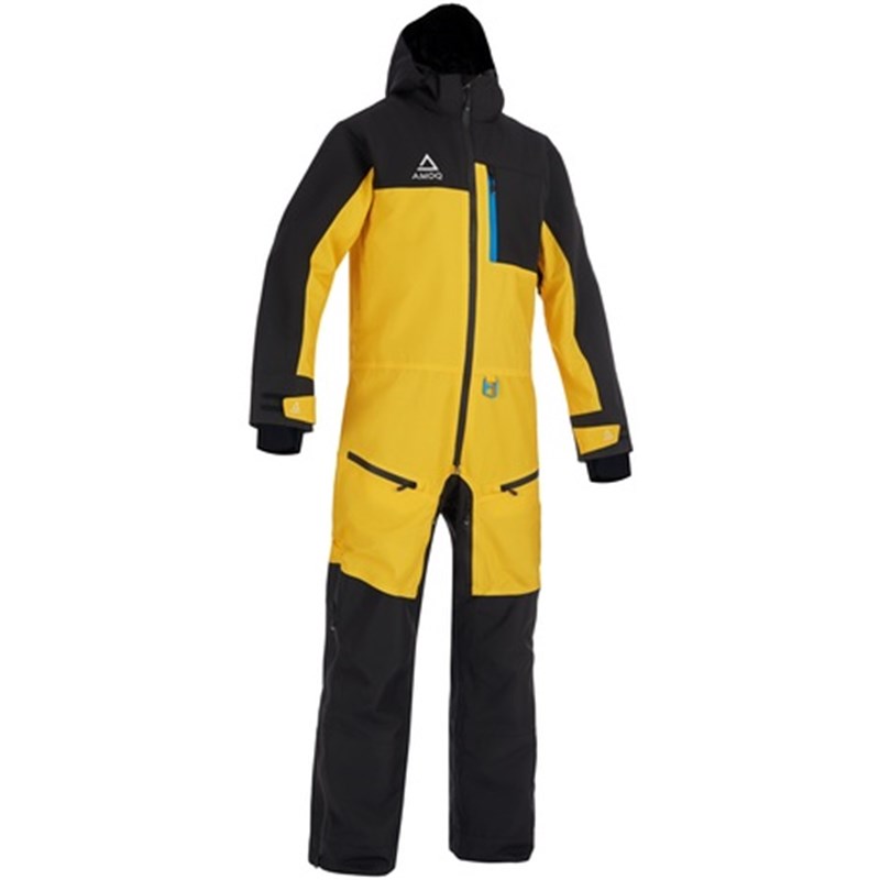 AMOQ Dynamic Haalari Vuorellinen, Musta/Keltainen/Sininen