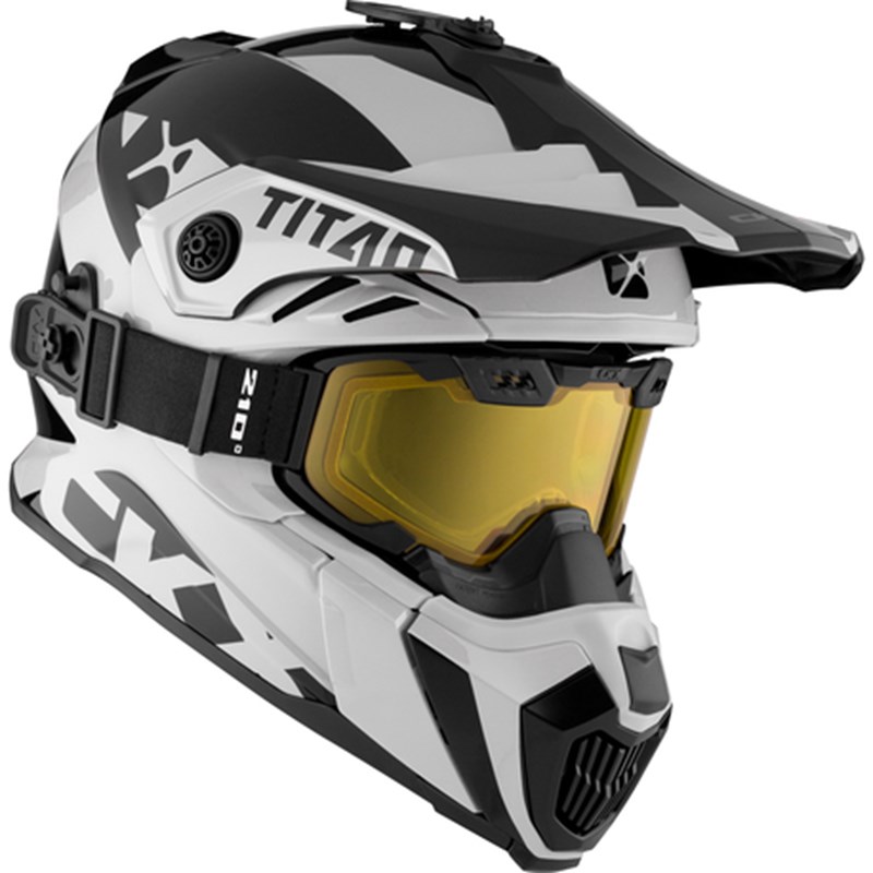 CKX Kypärä + Lasit TITAN Airflow Extra Valkoinen XS