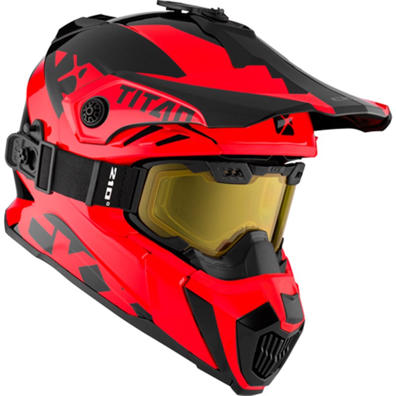 CKX Kypärä + Lasit TITAN Airflow Extra Punainen S