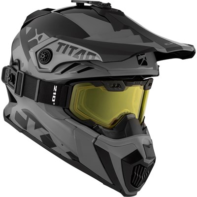 CKX Kypärä + Goggles TITAN Airflow Extra Harmaa S